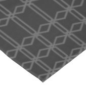 Mittelalter Moderne Hexagons Schwarz Grau Tischdecke (Schrägansicht)