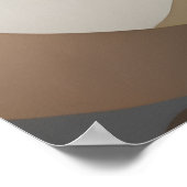 Mittelalter Moderne Klettergebiete Abstrakt Boho Poster (Ecke)