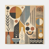 Mittelalter Moderne Kunst Herbst Ernte Magnet (Vorne)