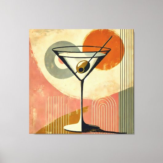 Mittelalter Moderne Kunst Martini Leinwanddruck (Vorderseite)