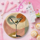 Mittelalter Moderne Kunst Martini Pappteller (Party)