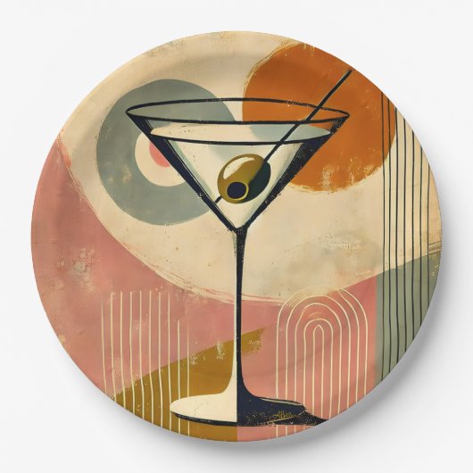 Mittelalter Moderne Kunst Martini Pappteller (Vorderseite)
