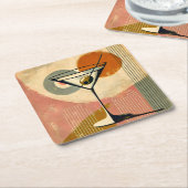 Mittelalter Moderne Kunst Martini Rechteckiger Pappuntersetzer (angewinkelt)