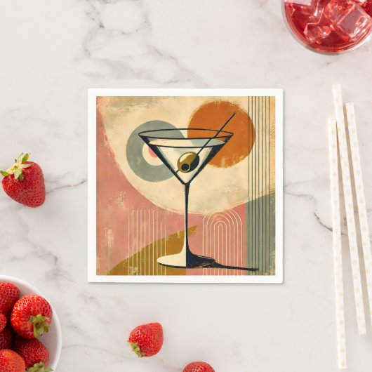 Mittelalter Moderne Kunst Martini Serviette (Beispiel)