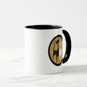 Mittelalter Moderne Kunst mit Katzen Tasse (VorderseiteRechts)