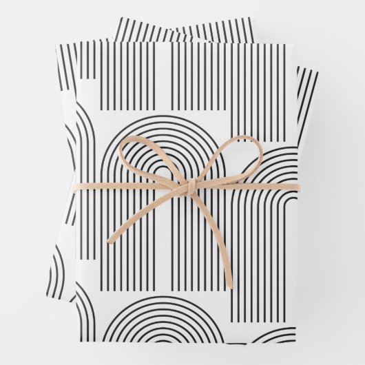 Mittelalter Moderne Minimalistische Kunstschätze Geschenkpapier Set (Beispiel)