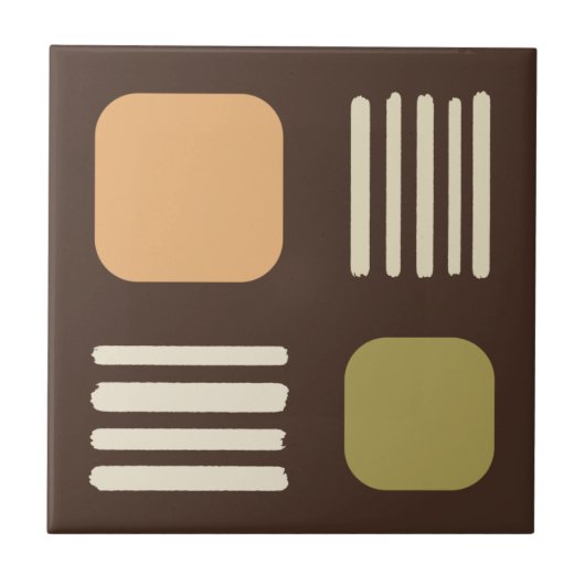 Mittelalter Moderne Minimalistische Plätze Lines B Fliese (Vorderseite)