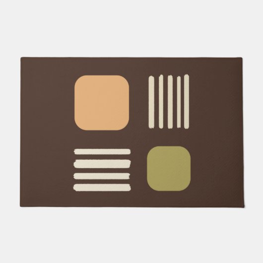 Mittelalter Moderne Minimalistische Plätze Lines B Fußmatte (Vorderseite)