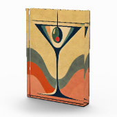 Mittelalter Moderne "Pimento olive martini wave" Fotoblock (Rechts)