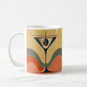 Mittelalter Moderne "Pimento olive martini wave" Kaffeetasse (Links)