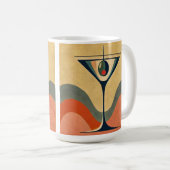Mittelalter Moderne "Pimento olive martini wave" Kaffeetasse (VorderseiteRechts)