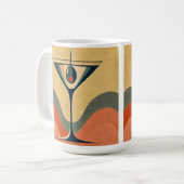 Mittelalter Moderne "Pimento olive martini wave" Kaffeetasse (Vorderseite Links)