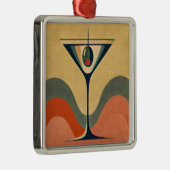 Mittelalter Moderne "Pimento olive martini wave" Ornament Aus Metall (Rechts)