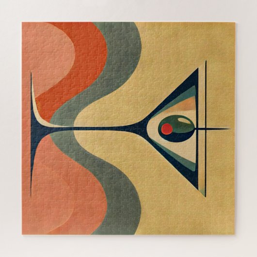Mittelalter Moderne "Pimento olive martini wave" Puzzle (Horizontal)