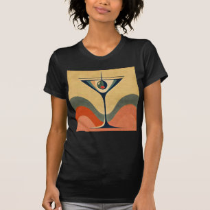 Mittelalter Moderne "Pimento olive martini wave" T-Shirt