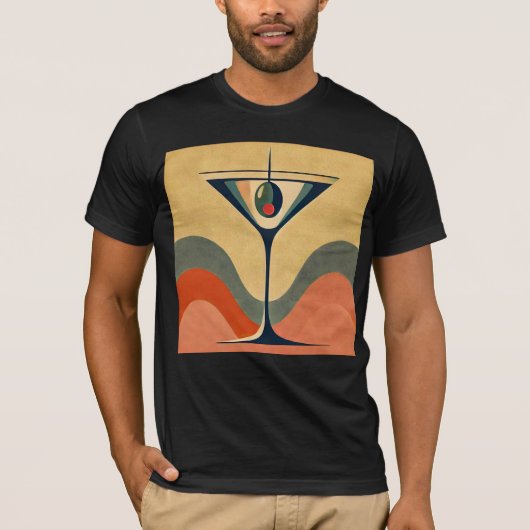 Mittelalter Moderne "Pimento olive martini wave" T-Shirt (Vorderseite)