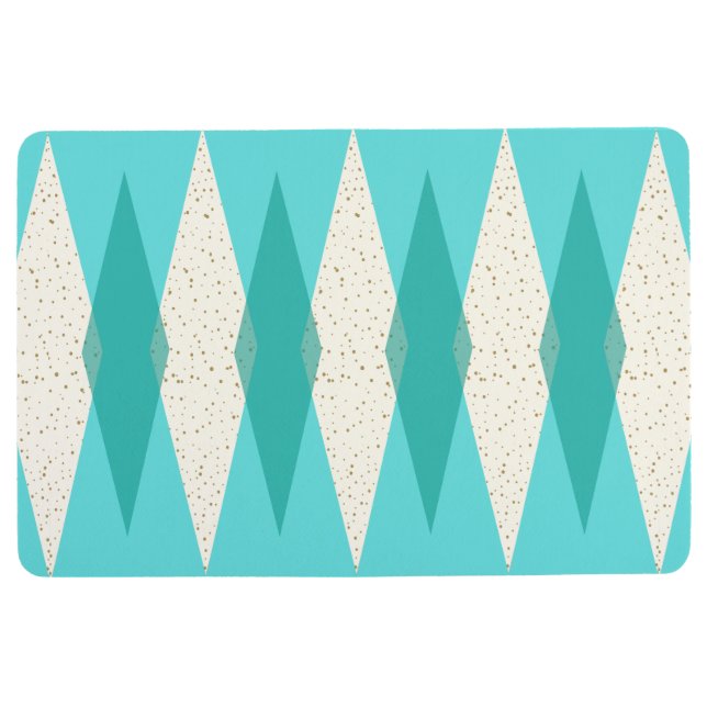 Mittelalter Moderne Raute Bodenmatte (Vorderseite)