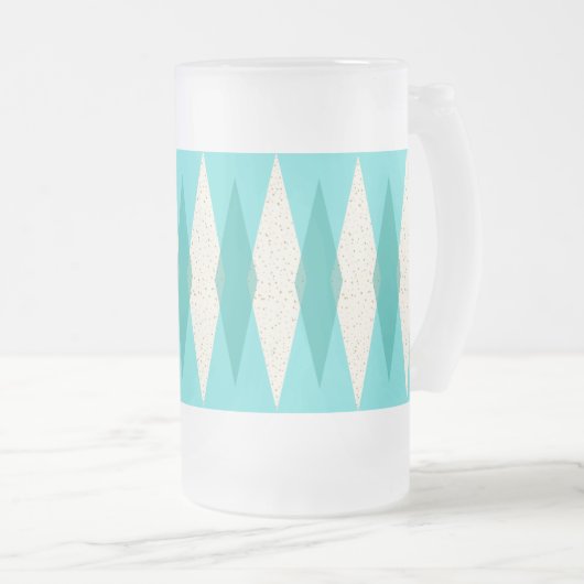 Mittelalter Moderne Raute Mattierte Tasse (VorderseiteRechts)