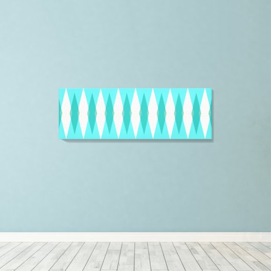 Mittelalter Moderne Raute Stretched Leinwand (Insitu (Holzboden))