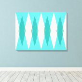 Mittelalter Moderne Raute Stretched Leinwand (Insitu (Holzboden))