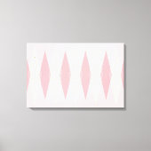 Mittelalter Moderne rosa Raute Stretched Leinwand (Vorderseite)