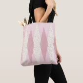 Mittelalter Moderne rosa Raute Tote Tasche (Von Nahem)