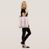Mittelalter Moderne rosa Raute Tote Tasche (Am Model)