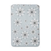Mittelalter Moderne Schneeflocken Silber Badematte (Vorderseite Vertikal)
