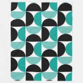 Mittelalter Moderne Schwarz-weiß und prägnant Fleecedecke (Vorderseite)