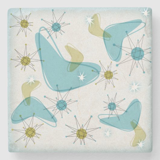 Mittelalter Moderne Sternexplosion Untersetzer Set (Vorderseite)