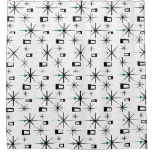 Mittelalter Moderne Sternexplosion Vintag Print Duschvorhang (Vorderseite)