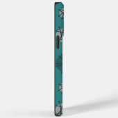 Mittelalter Moderne Sternexplosionen Aquamarin Case-Mate iPhone Hülle (Rückseite / Rechts)