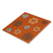 Mittelalter Moderne Sternexplosionen Burnt Orange Fliese (Seite)