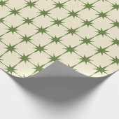 Mittelalter Moderne Sternexplosionen Olivenbaum Gr Geschenkpapier (Ecke)