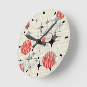 Mittelalter Moderne Sternexplosionen und Globalisi Runde Wanduhr (Winkel)