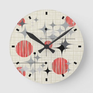 Mittelalter Moderne Sternexplosionen und Globalisi Runde Wanduhr