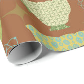 Mittelalter Moderne Terracotta Brown Factory Store Geschenkpapier (Rolleneckpunkt)