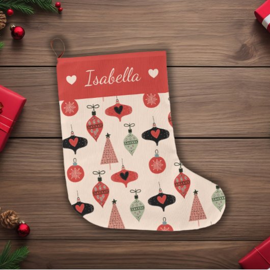 Mittelalter Moderne Weihnachten Pesonalisiert Großer Weihnachtsstrumpf