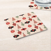 Mittelalter Moderne Weihnachten Rechteckiger Pappuntersetzer (angewinkelt)