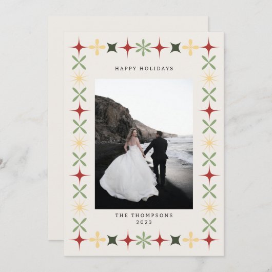 Mittelalter Moderne Weihnachtskarte Einladung (Vorne/Hinten)