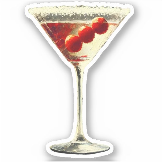 Mittelalter Moderne Weihnachtskirche Martini Aufkleber (Vorderseite)