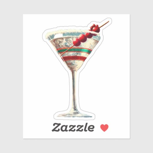 Mittelalter Moderne Weihnachtskirche Martini Aufkleber (Blatt)