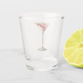 Mittelalter Moderne Weihnachtskirche Martini Schnapsglas (Rückseite)