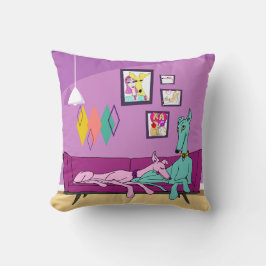 Mittelalter Moderne Windhundkunst Kissen