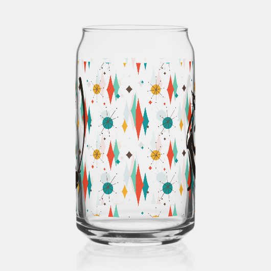 Mittelalter Moderner 50er Coole Katze Dosenglas (Links)