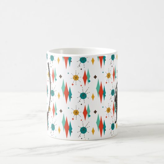 Mittelalter Moderner 50er Coole Katze Kaffeetasse (Mittel)