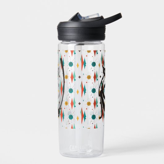 Mittelalter Moderner 50er Coole Katze Trinkflasche (Links)