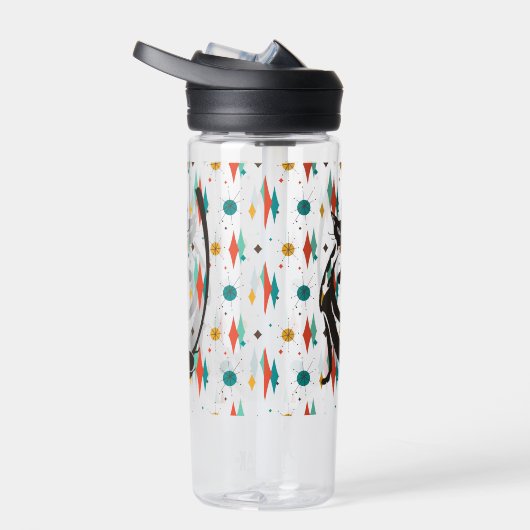 Mittelalter Moderner 50er Coole Katze Trinkflasche (Rechts)