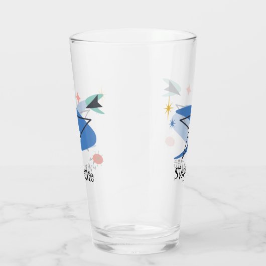 Mittelalter Moderner 50er Personalisierter Name Glas (Rechts)