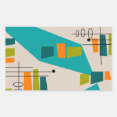 Mittelalter Moderner Abstrakt #55 Rechteckiger Aufkleber (Vorderseite)